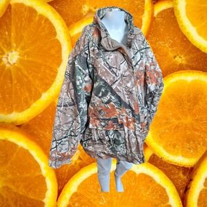Outfitters‎ Ridge Camo Hunting Jacket 3XL Quilted Insulated Cotton Blend